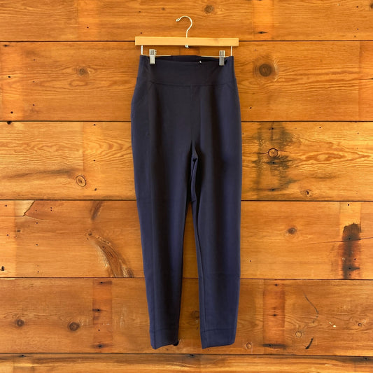 12 - M.M. Lafleur Space Blue NEW Harrington 1.0 Legging Light Scuba Pants 0416JW