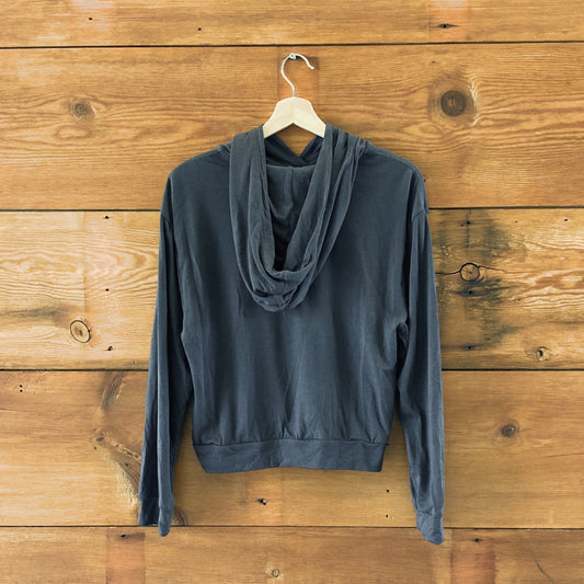 Unbound Merino Dark Gray Pullover Hoodie Hooded Sweatshirt - Size S - 1125KG