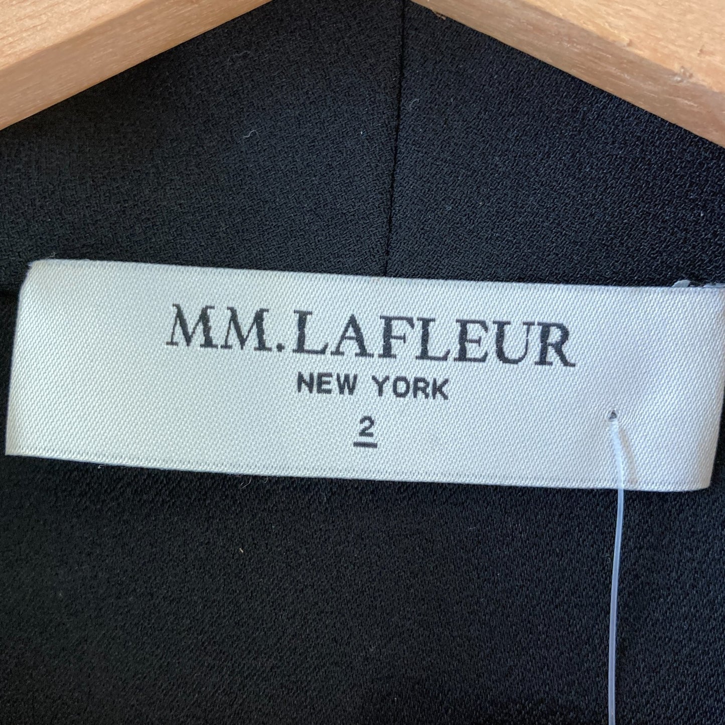 2 - MM Lafleur Black Crepe V Neck Ruched Waist Flattering Dress 0918SR