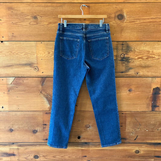 Frame Dark Taboo Wash The Borrowed Straight Leg Jeans - Size 29 - 4427SC