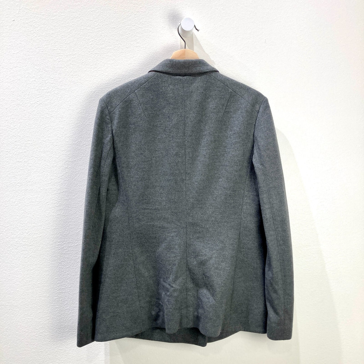 Rag & Bone Gray Japanese Knit Wool Button Front Blazer Jacket - Size 12 - 0721DK