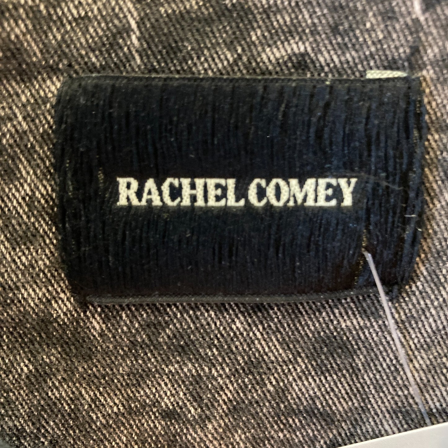 Rachel Comey Distressed Black Zip Front Slide Sweatshirt - Size M - 0204MP