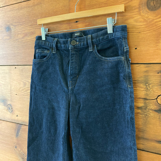 Theory Dark Wash New Street Wash Wide Crop Jeans - Size 28 - 0617RF