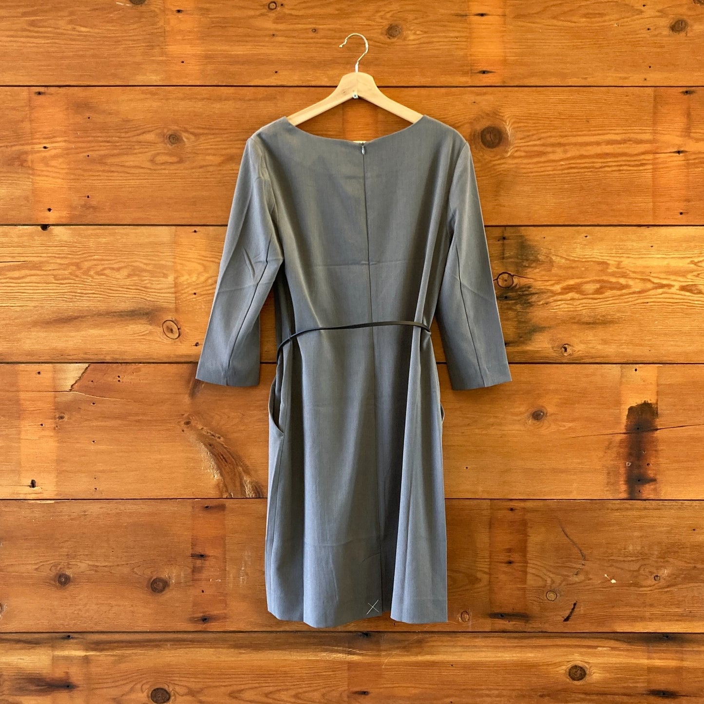 12 - M.M. Lafleur Steel Gray NEW Recycled WonderTex Etsuko 3.0 Dress 0416JW