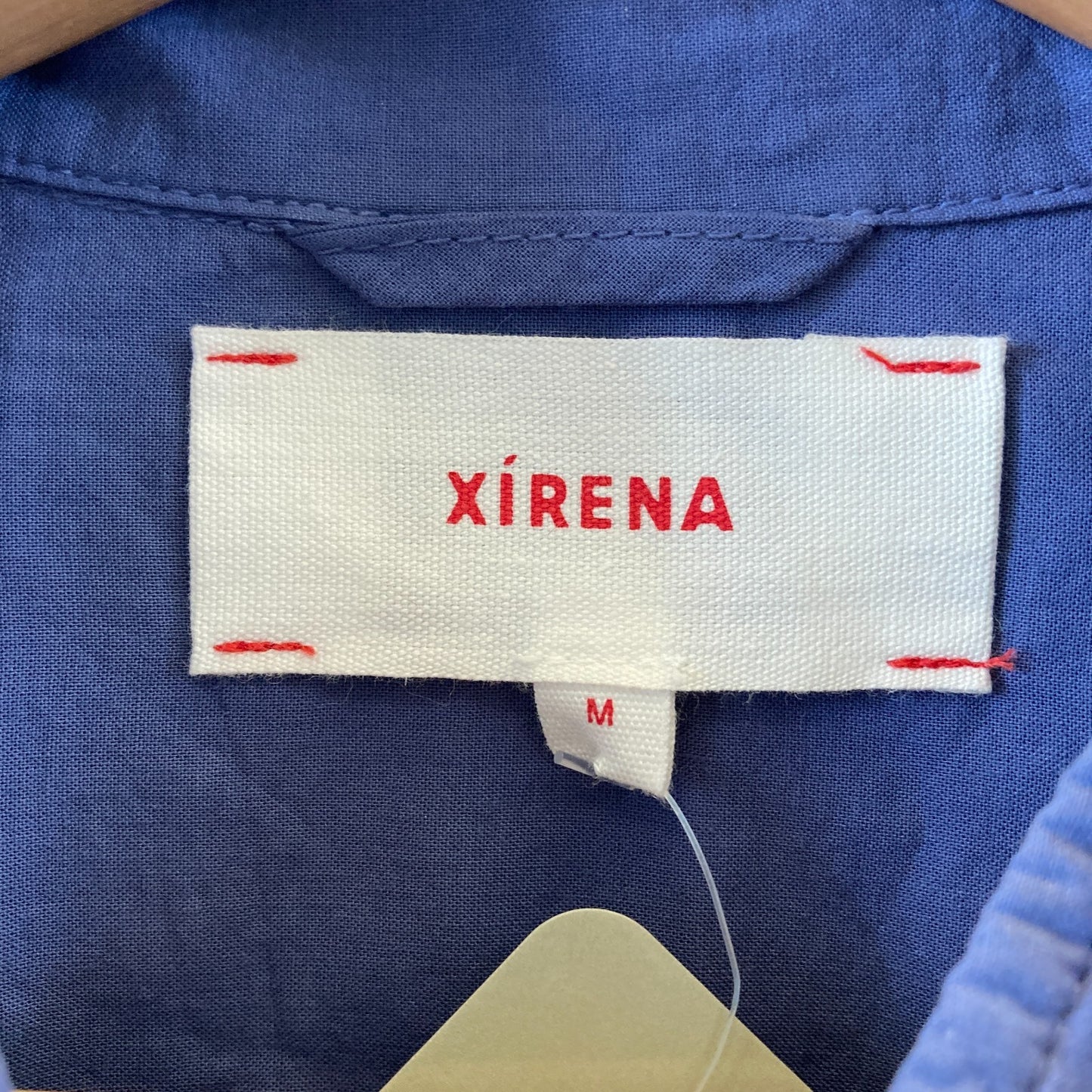 Xirena Blue Long Sleeve Loose Fit Cotton Maxi Boden Dress - Size M - 4427SC