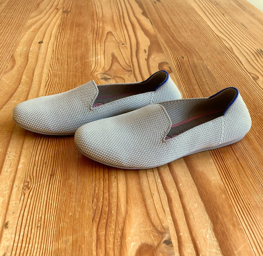Rothy's Neutral Linen Double Stitch Slip On The Loafer Shoes - Size 7 - 0512MF