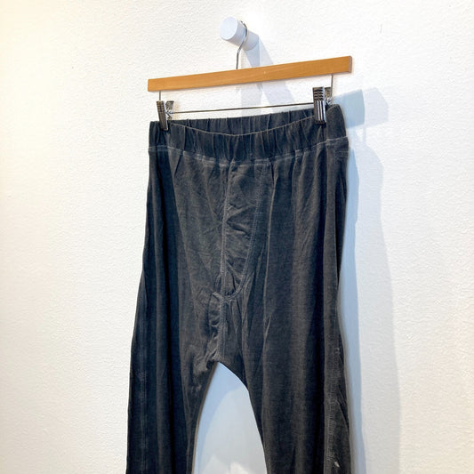 Barbara Gongini Dirty Jersey Black Knit Ruched Pants - Sz 38 / M - NEW - 1122CT