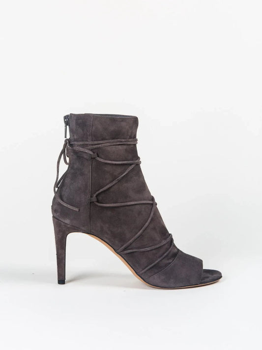 11 - Vince $425 Smoke Gray Open Toe Adisa Lace Heels Shoes NEW w/ Box 0919LF