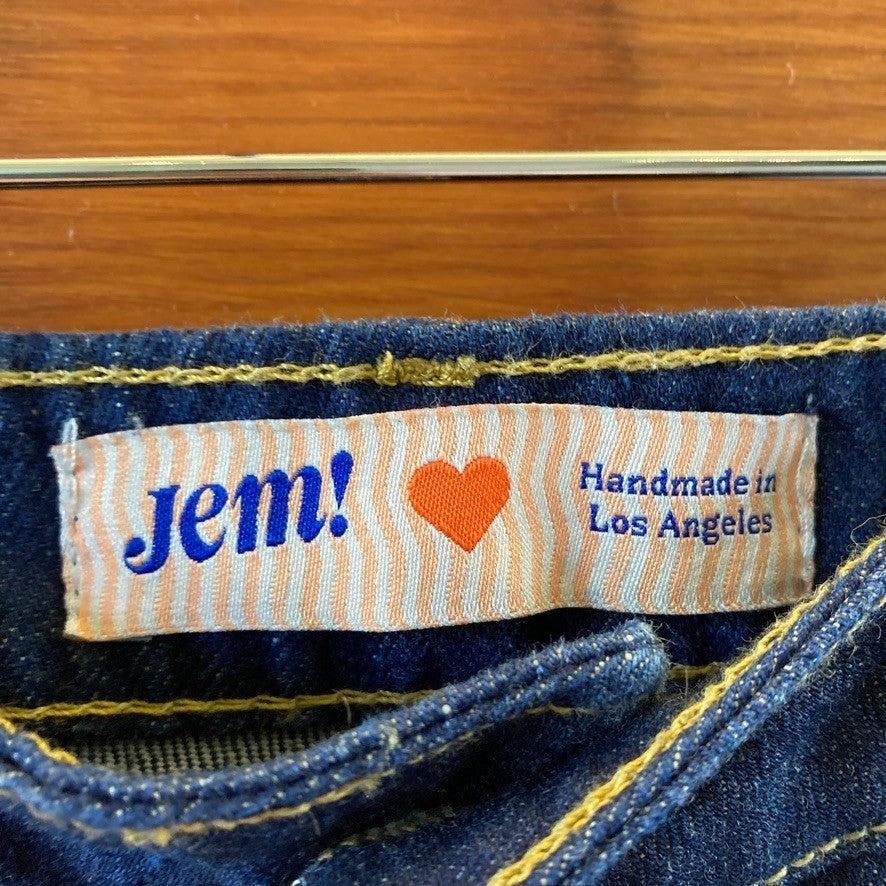 Jem! Los Angeles Dark Wash Denim Utility Workwear Jeans Pants - Size 2 - 0312IG
