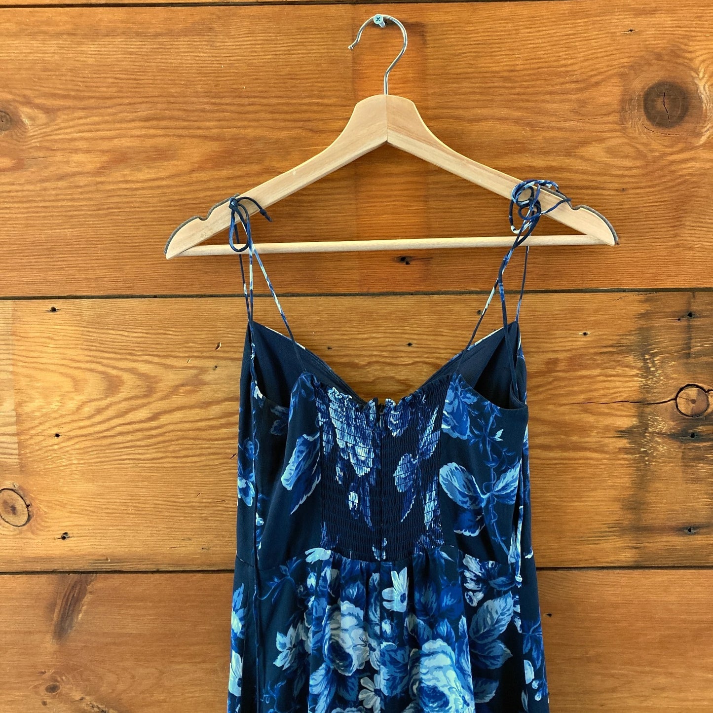 Reformation Blue Floral Lottie Print Juliette NEW Midi Dress - Size 4 - 0816TB