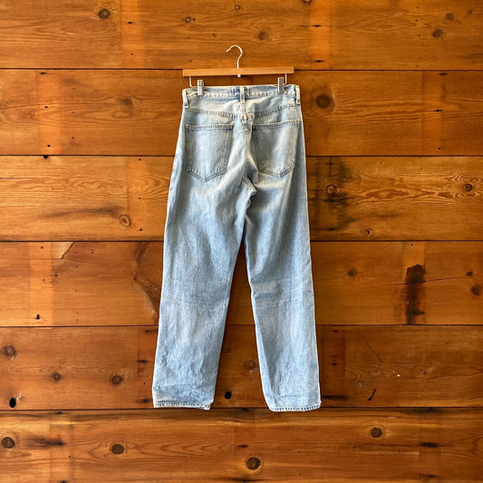 26 - AGOLDE $198 Criss Cross Upsized Button Front Relaxed Jeans 0606RO