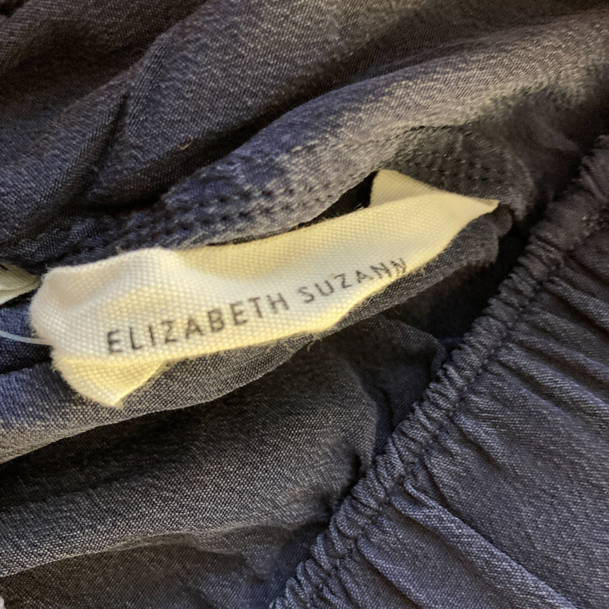 Elizabeth Suzann Navy 100% Silk Elastic Waist Pull-On Shorts - Size XS - 0823EP