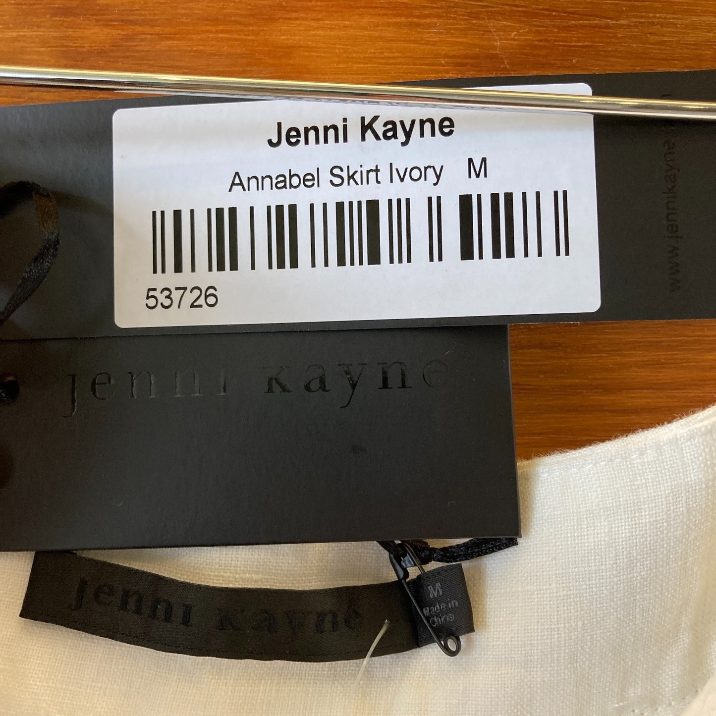M - Jenni Kayne Ivory White NEW Annabel Skirt 0415AU