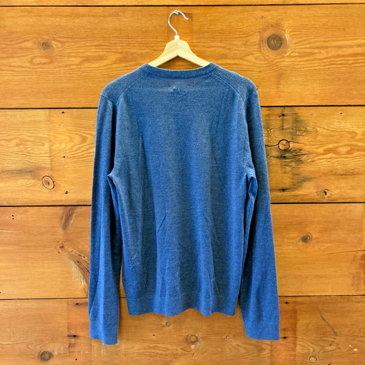 Zadig & Voltaire Blue Kennedy ART Merino Wool Sweater - Mens Size S - 1002MG