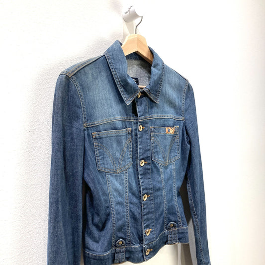 Dolce & Gabbana Y2K Denim Stretch Fit Jacket - Size XS - 1015NE