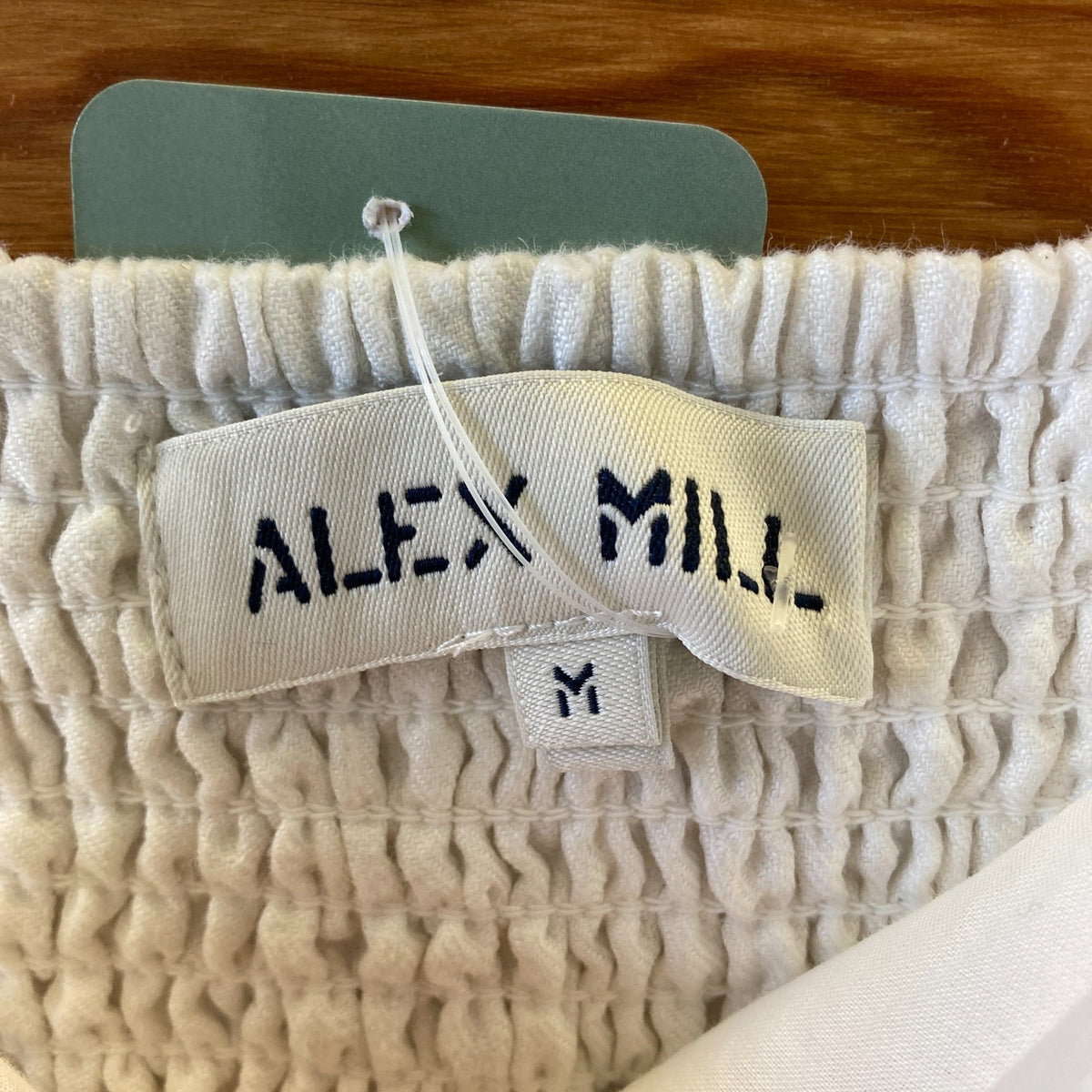 Alex Mill White Linen Sleeveless Midi Length Tiered Dress - Size M - 0131AG