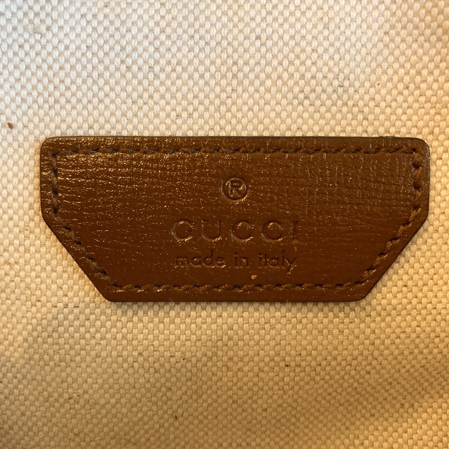 GUCCI Interlocking G Belt Bag GG Supreme/Leather Beige/Brown 682933 0222JL