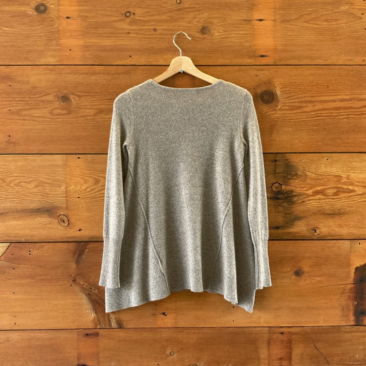 Saks Fifth Avenue Heather Brown 100% Cashmere Womens Sweater - Size S - 0606RO