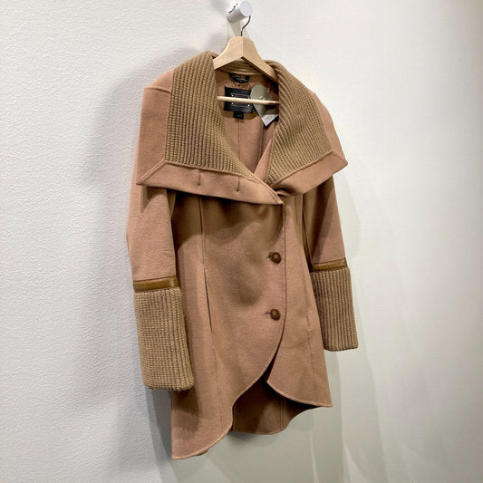 Mackage Camel Fran Wool Blend Shawl Collar Coat - Size XS - 1017SC
