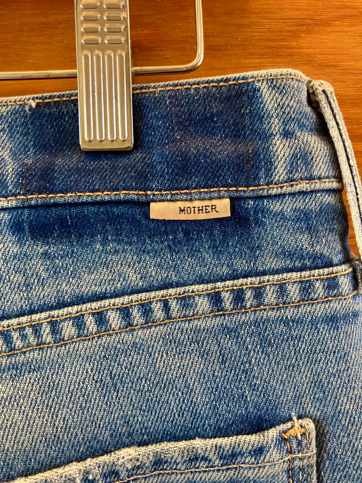 Mother Superior $298 Duster Skimp Fray Hem Horsin Around Jeans - Sz 27 - 1214JV
