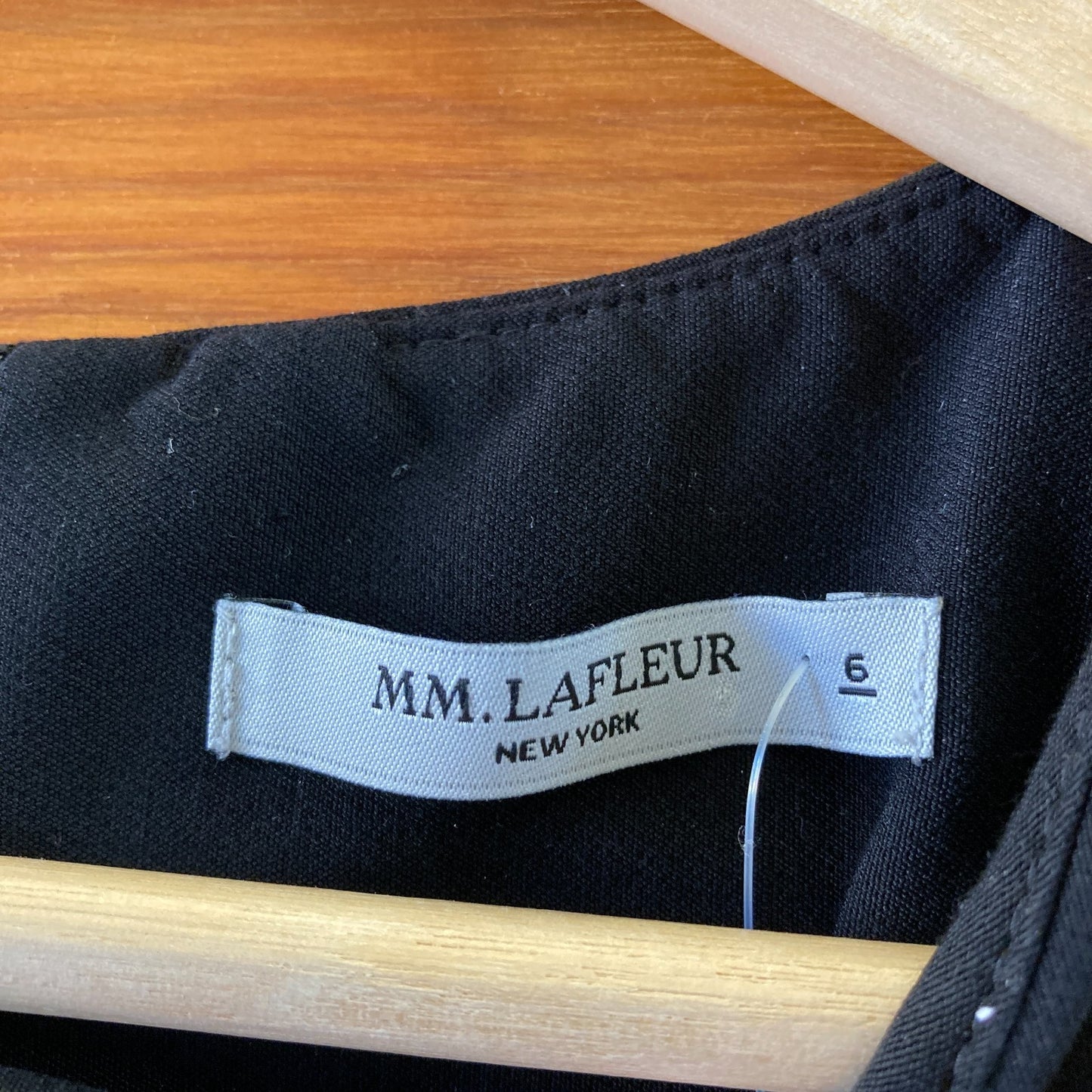 MM Lafleur Black Sleeveless Tie Waist Tunic Side Split Dress - Size 6 - 0204AB