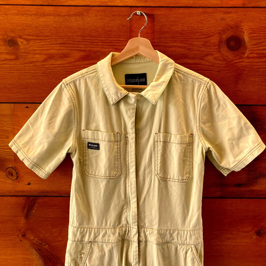Wildfang Lime Workwear Utility Essential Jumpsuit Coveralls - Size S - 0617RF