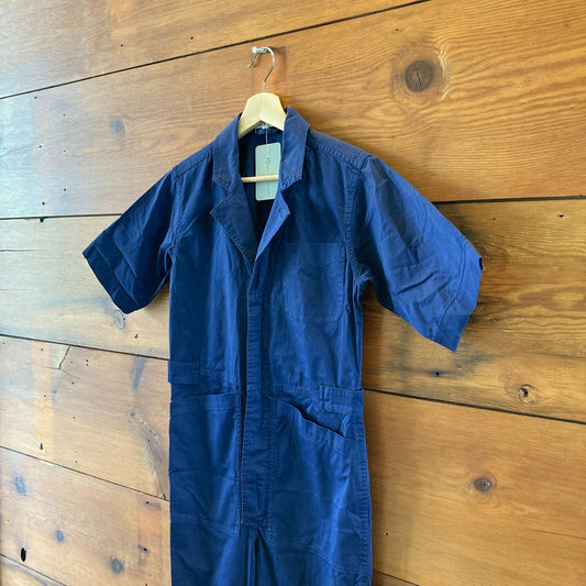 Alex Mill Navy Blue Short Sleeve Button Front Jumpsuit - Size XS - 1107TZ
