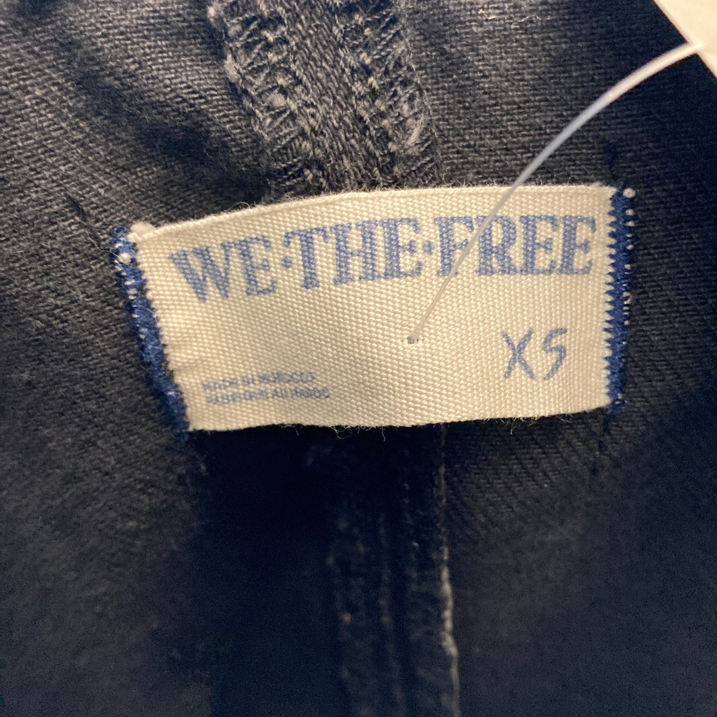 We The Free by Free People Black Denim High Roller Jumpsuit - Size XS - 0919KF