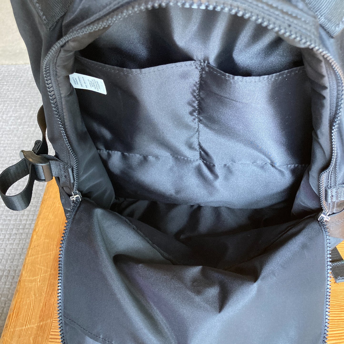 Lululemon Black Nylon 22L New Crew Backpack Laptop Bag - 4427SC