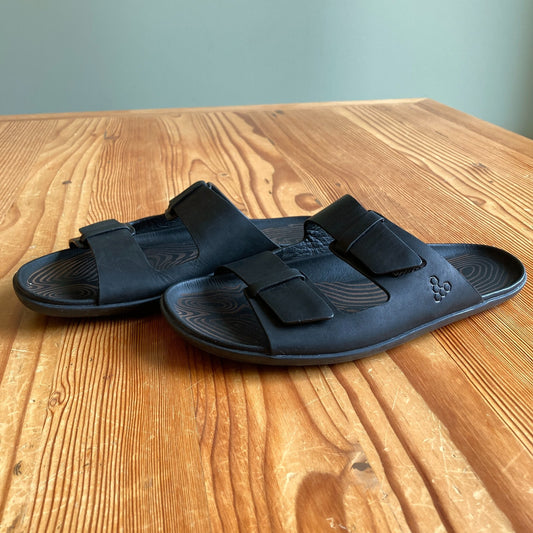 Vivo Barefoot $150 Black Two Strap Sensus Yen Sandals - Size 39 / 8 US - 0204AB