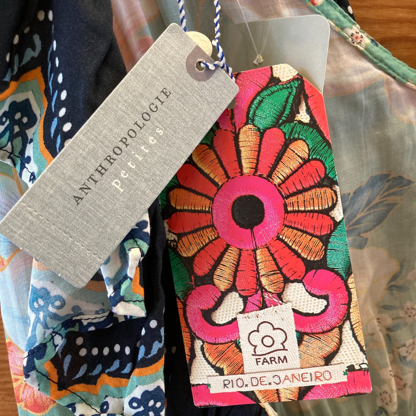Farm Rio Anthropologie Mint Floral NEW Monica Wrap Dress - Size S P - 1118SM