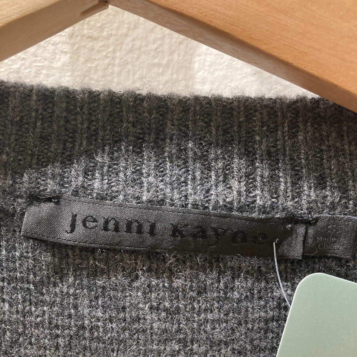 Jenni Kayne Dark Gray Wool Cashmere Button Up Cardigan Sweater - Size S - 0124KG