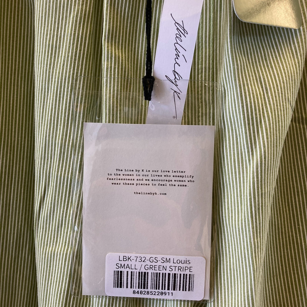 The Line by K $169 Green Striped Pull On Genie Pants - Size S - NEW - 0927EK