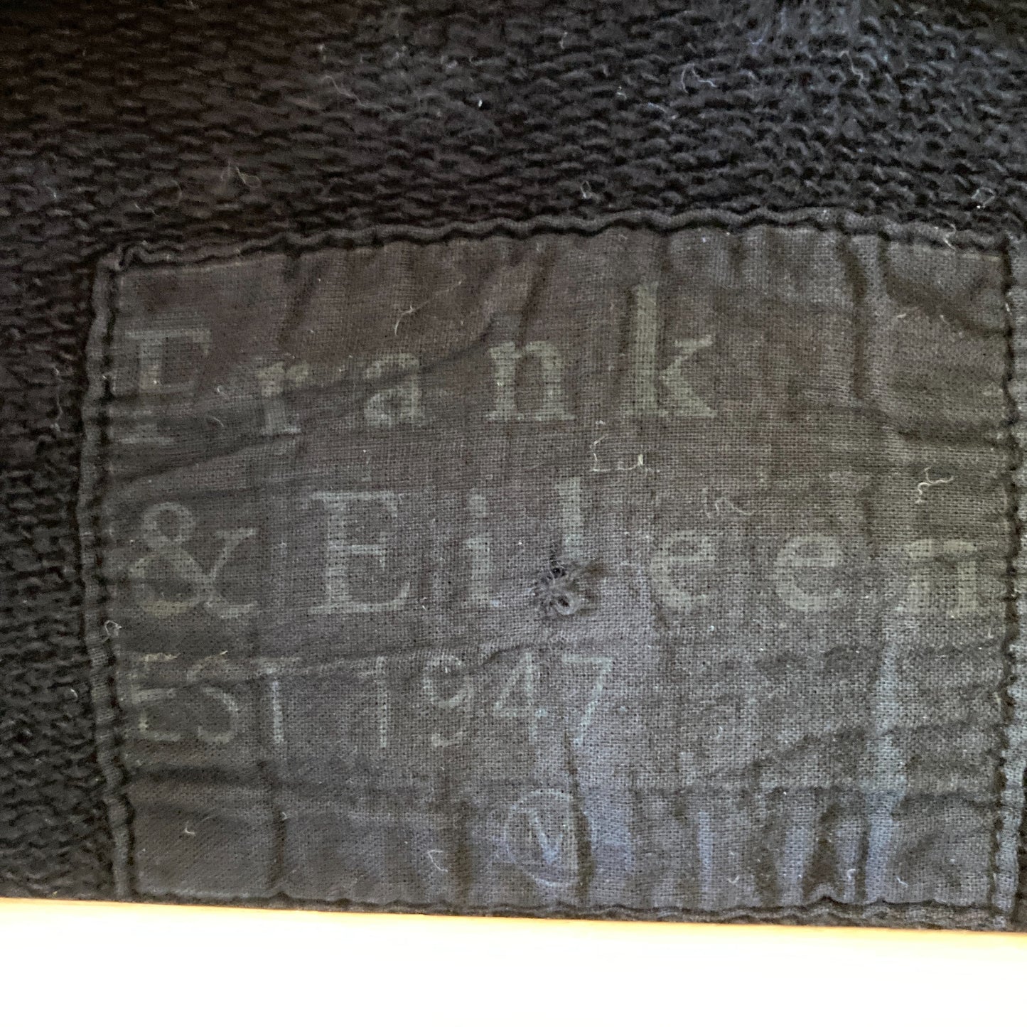 Frank & Eileen $328 Black Cotton Dublin Sweatshirt Blazer - Size M - 4427SC