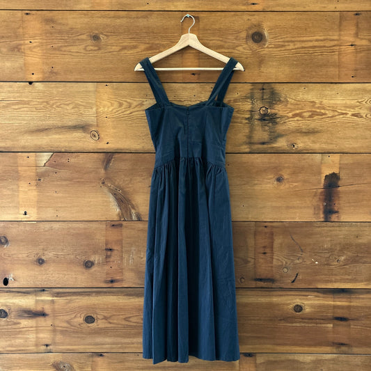 Tularosa $205 Black Sleeveless Allie Midi Length Dress - Size XXS - 0903BN