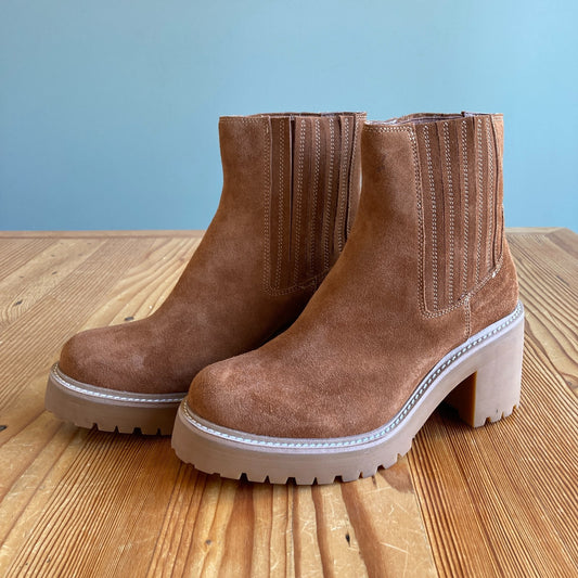 Jeffrey Campbell Tan Suede Tuckee Boots NEW w/ Box - Size 11 - 0324KG