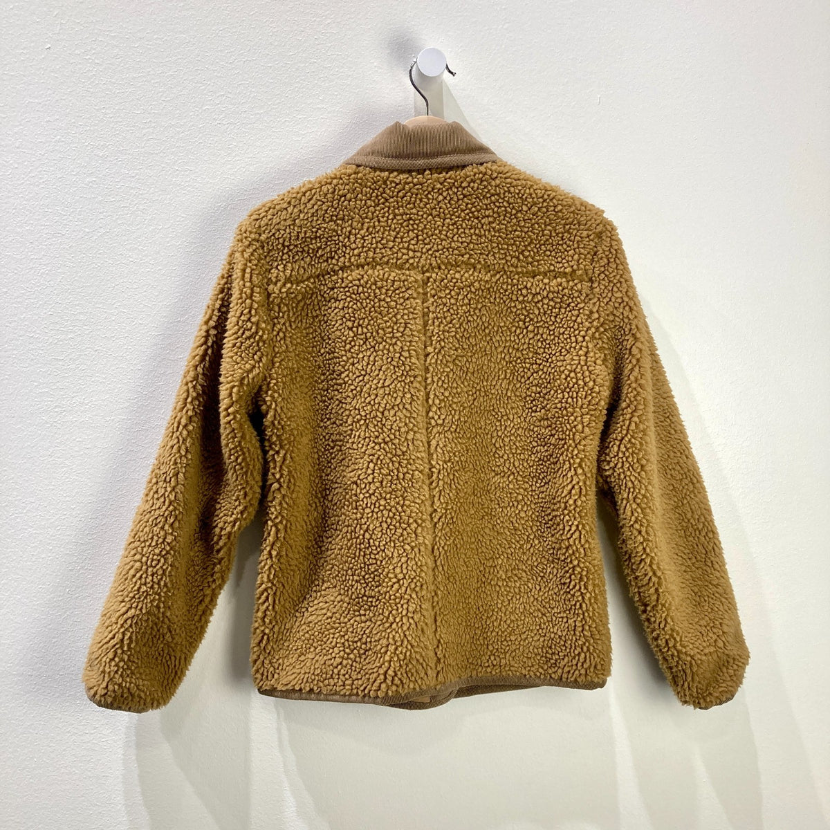 Alex Mill Tan Brown Sherpa Button Up Boxy Work Jacket Coat - Size S - 0606RO