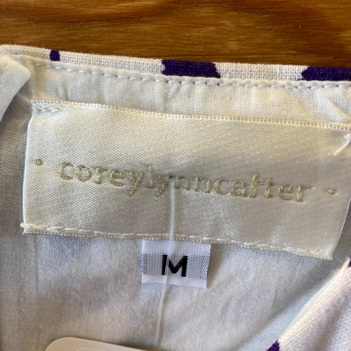 Corey Lynn Calter Anthropologie Purple White Print Midi Dress - Size M - 0610HG