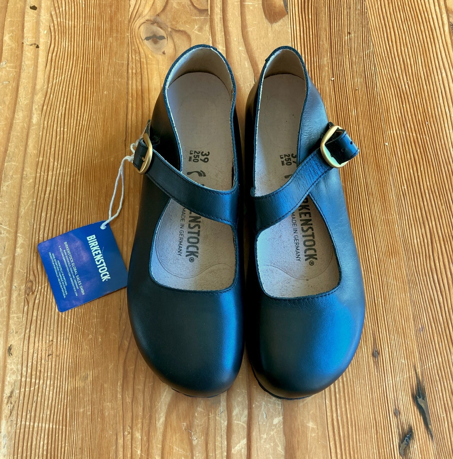 Birkenstock Black Leather NEW Tracy Mary Jane Shoes - Size 39 / 8.5-9 - 0721DK