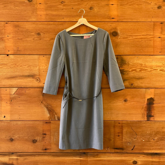 12 - M.M. Lafleur Steel Gray NEW Recycled WonderTex Etsuko 3.0 Dress 0416JW