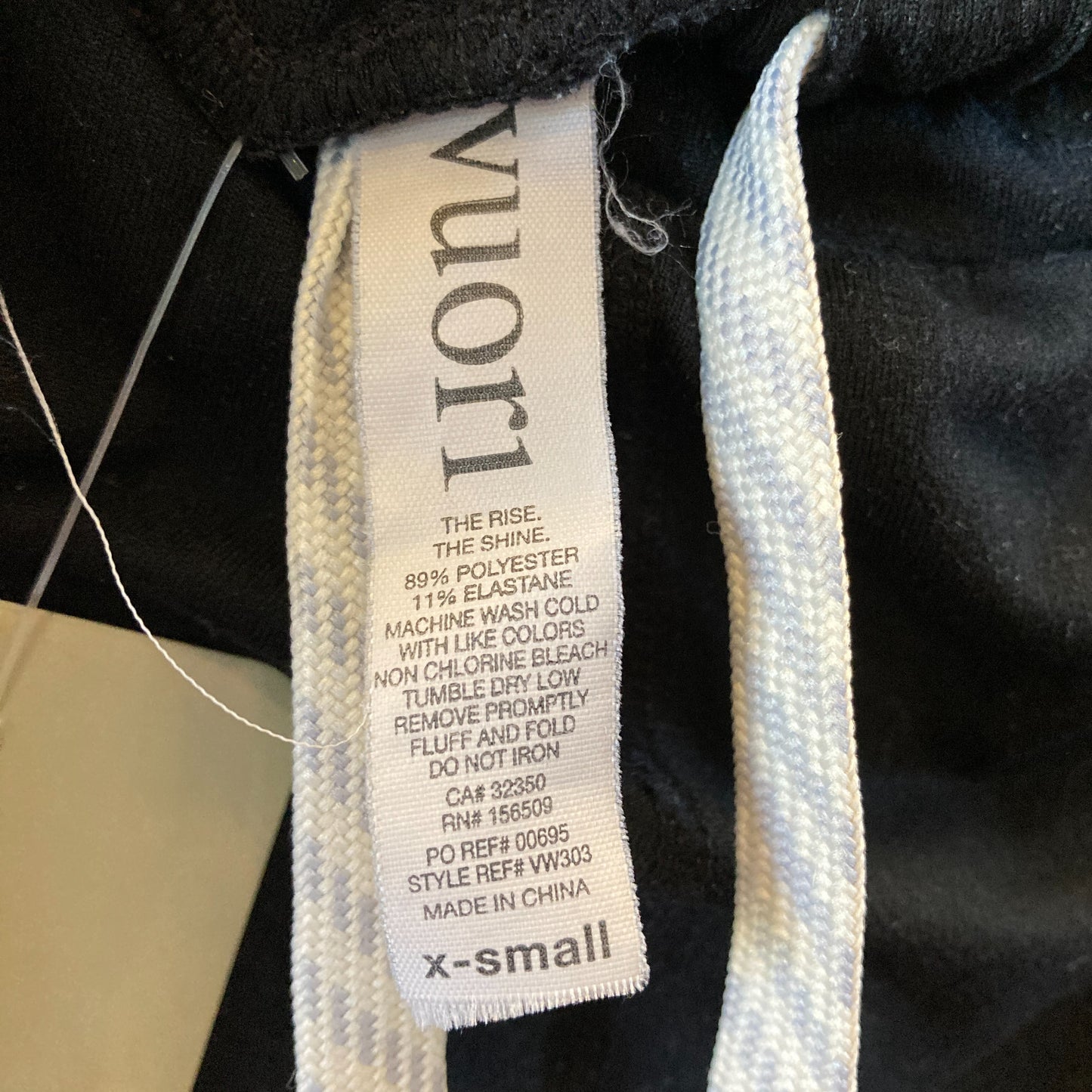 Vuori Black Drawstring Waist Womens Performance Joggers Pants - Size XS - 0203DE