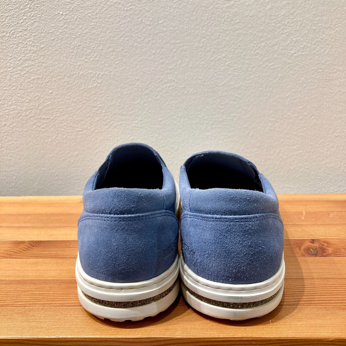 Birkenstock Blue Suede Slip-On Oswego Shoes - Size 42 / 11-11.5 - 0916KL