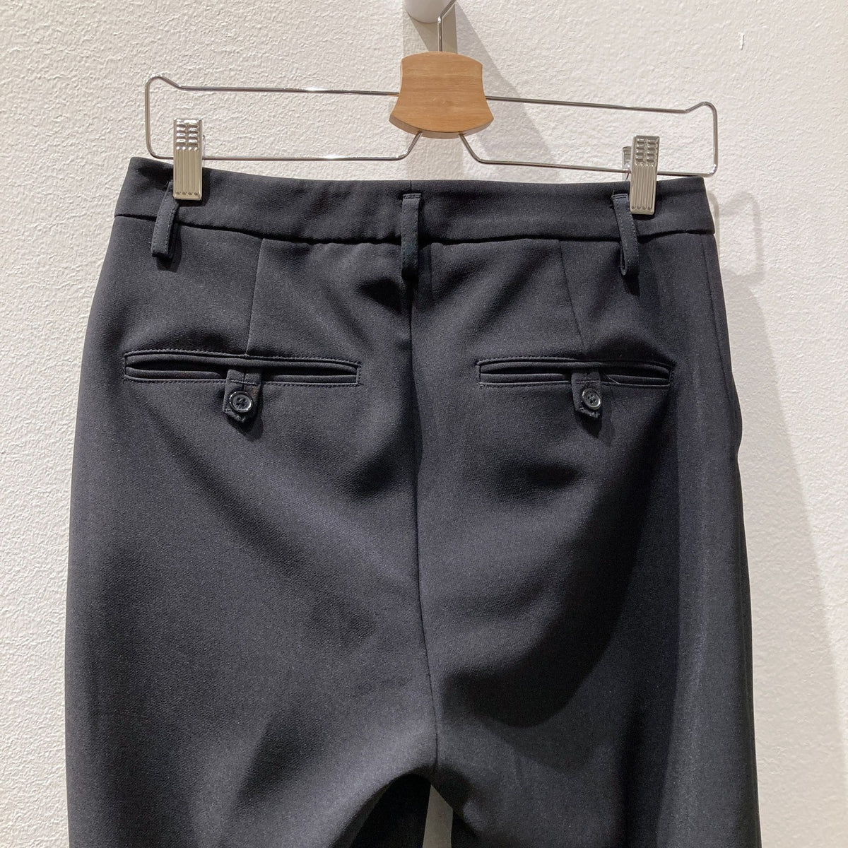 Anine Bing Black Split Hem Front Seam Trouser Pants - Size 36 / S - 0504AK
