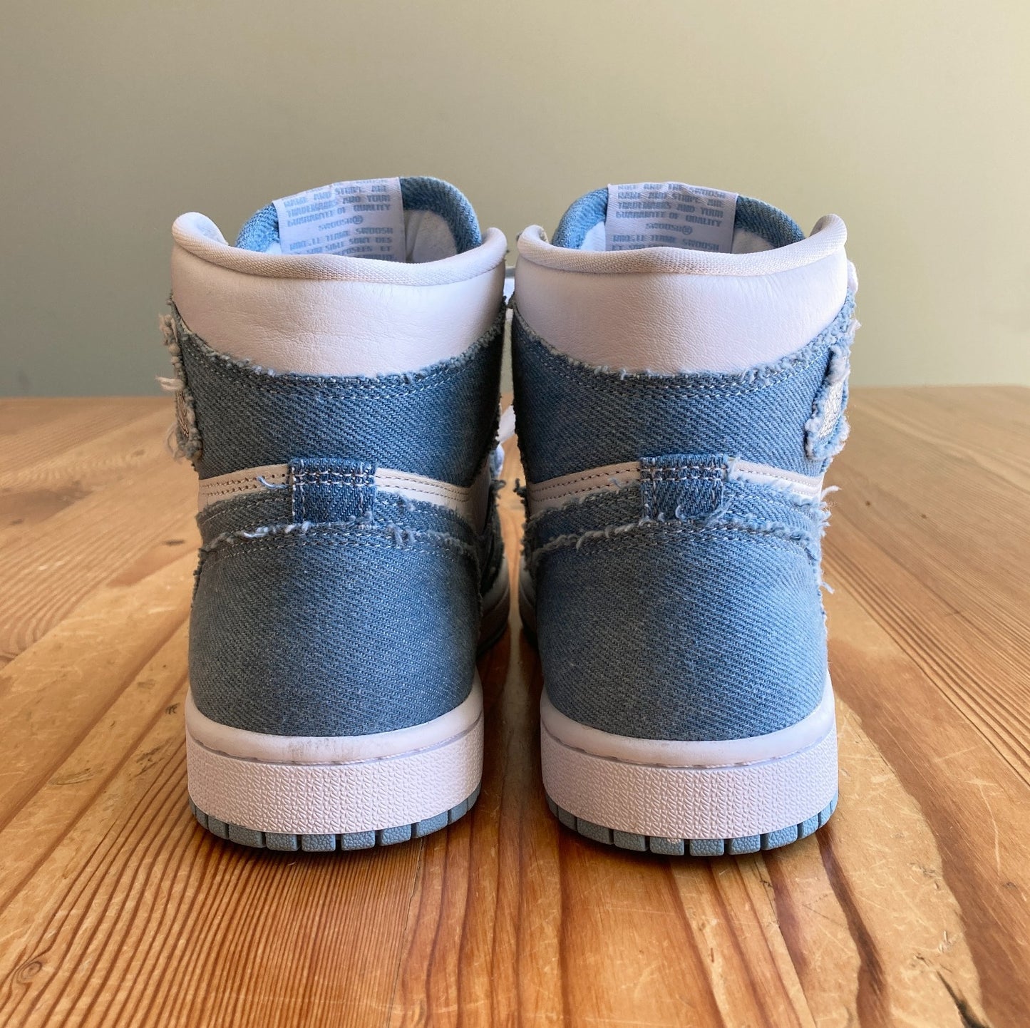 Nike Air Jordan 1 Retro High OG Denim Sneakers Shoes - 6.5 Y / WMNS 8 - 1016LD