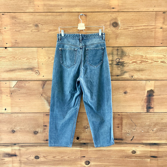 Isabel Marant Etoile Gray Wash Denim Barrel Leg Jeans - Size 38 / M - 0209AS