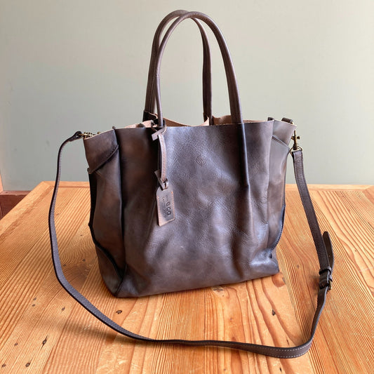 Old Trend $286 Gray Leather Sprout Land Removable Liner Purse - NEW - 1002MG