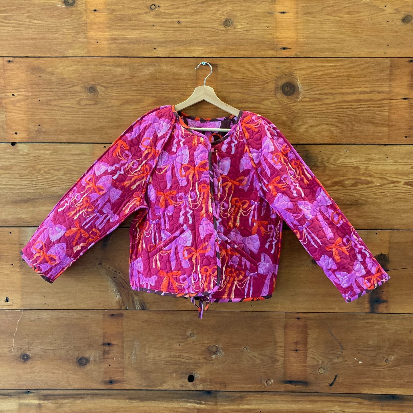 Variety Hour $349 Patterned Reversible Quilted Jacket - Size S - 0304HJ