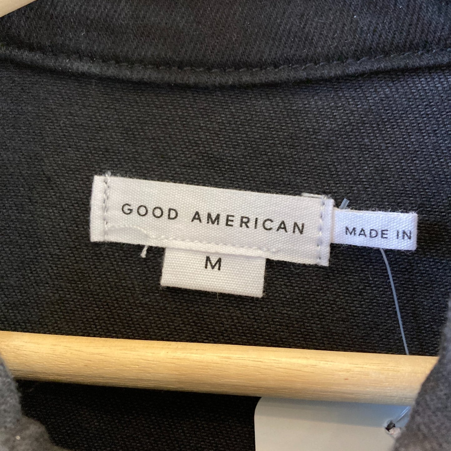 M - Good American $199 Black Short Sleeve Fit for Success Jumpsuit NEW 1222KT