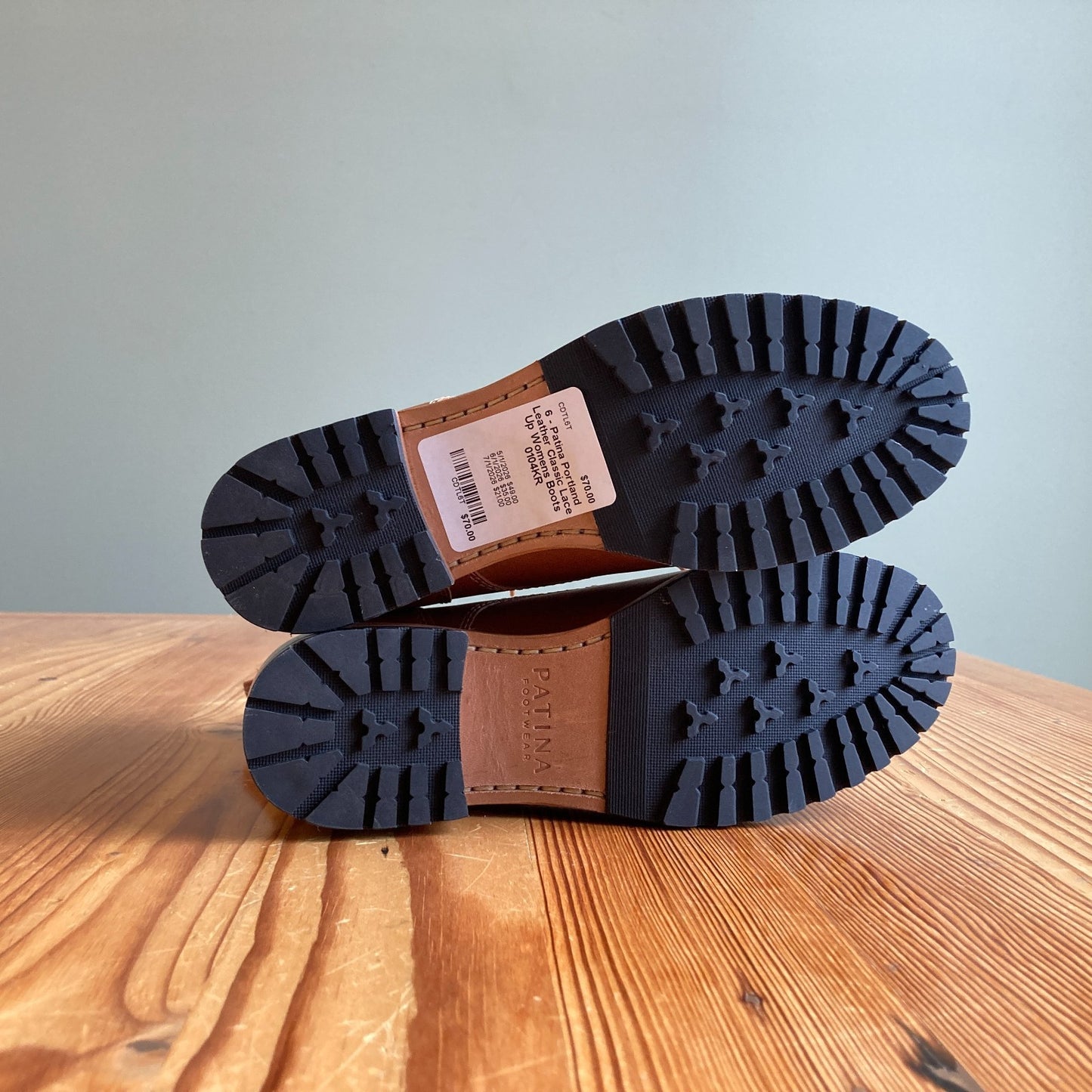 6 - Patina Portland Leather Classic Lace Up Womens Boots 0104KR