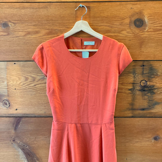 Babaton Aritzia Orange Hamptons NEW $128 Open Back Dress - Size 4 - 0317JW